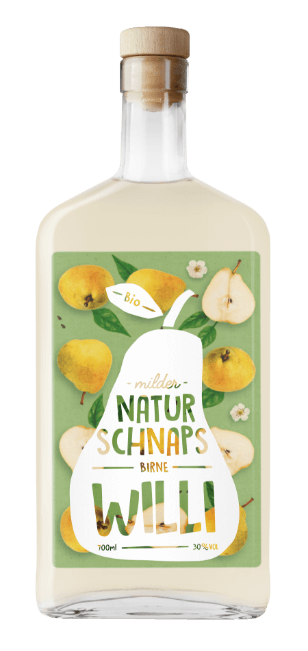 Naturschnaps-Flasche-Willi